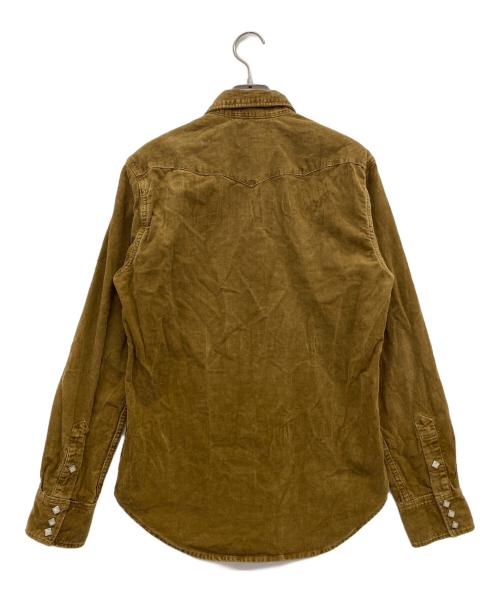 RRL（ダブルアールエル）RRL (ダブルアールエル) コーデュロイ ウエスタンシャツ ブラウン サイズ:Sの古着・服飾アイテム