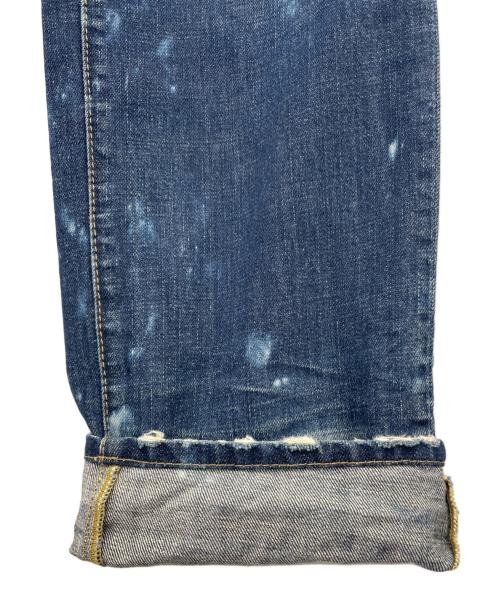 DSQUARED2（ディースクエアード）DSQUARED2 (ディースクエアード) ダメージ加工デニムパンツ インディゴ サイズ:52の古着・服飾アイテム