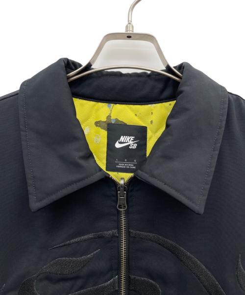NIKE SB（ナイキエスビー）NIKE SB (ナイキエスビー) CARPET COMPANY (カーペットカンパニー) ジップブルゾン ブラック サイズ:Lの古着・服飾アイテム