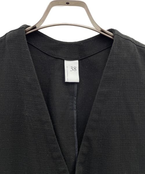 NO CONTROL AIR（ノーコントロールエアー）NO CONTROL AIR (ノーコントロールエアー) 塩縮加工コットンプリペラオールインワン ブラック サイズ:38の古着・服飾アイテム