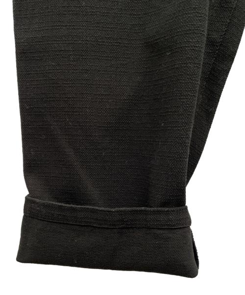 NO CONTROL AIR（ノーコントロールエアー）NO CONTROL AIR (ノーコントロールエアー) 塩縮加工コットンプリペラオールインワン ブラック サイズ:38の古着・服飾アイテム