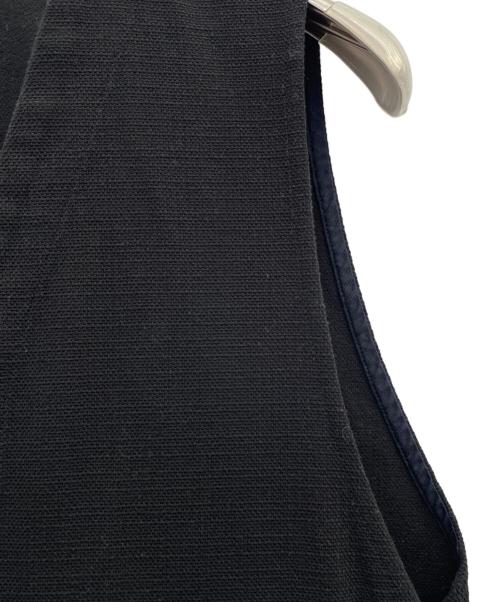 NO CONTROL AIR（ノーコントロールエアー）NO CONTROL AIR (ノーコントロールエアー) 塩縮加工コットンプリペラオールインワン ブラック サイズ:38の古着・服飾アイテム