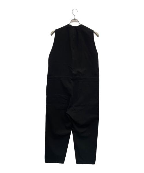 NO CONTROL AIR（ノーコントロールエアー）NO CONTROL AIR (ノーコントロールエアー) 塩縮加工コットンプリペラオールインワン ブラック サイズ:38の古着・服飾アイテム