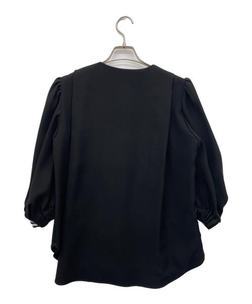 BORDERS at BALCONY（ボーダーズアットバルコニー）BORDERS at BALCONY (ボーダーズアットバルコニー) 長袖ブラウス ブラック サイズ:38の古着・服飾アイテム