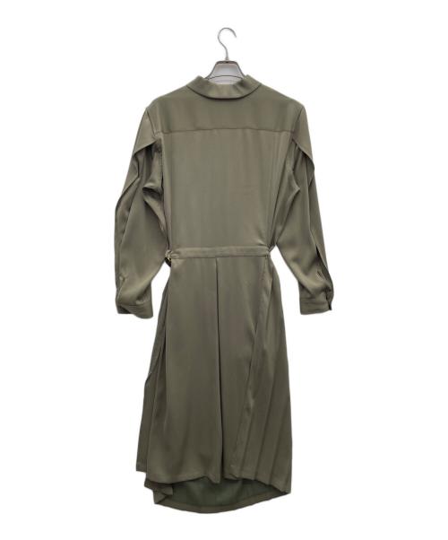 08sircus（ゼロエイトサーカス）08sircus (ゼロエイトサーカス) シャツワンピース 黄緑 サイズ:1の古着・服飾アイテム