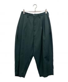 Dulcamara（ドゥルカマラ）の古着「タックパンツ」｜グリーン