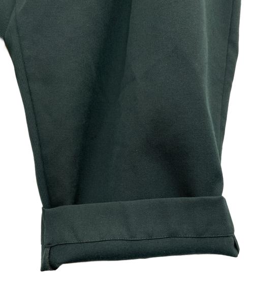 Dulcamara（ドゥルカマラ）Dulcamara (ドゥルカマラ) タックパンツ グリーンの古着・服飾アイテム