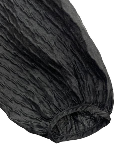 UNITED ARROWS（ユナイテッドアローズ）UNITED ARROWS (ユナイテッドアローズ) エアリージャカード 2WAY ブラウス ブラック サイズ:38の古着・服飾アイテム