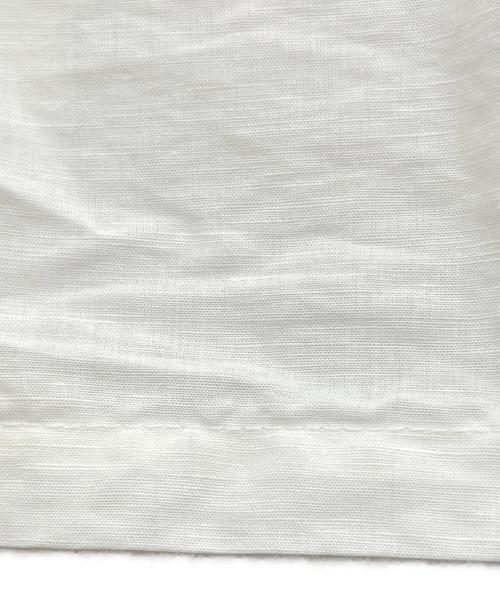 nest Robe（ネストローブ）nest Robe (ネストローブ) コットンリネンドロストリボンスモック ホワイト サイズ:Fの古着・服飾アイテム