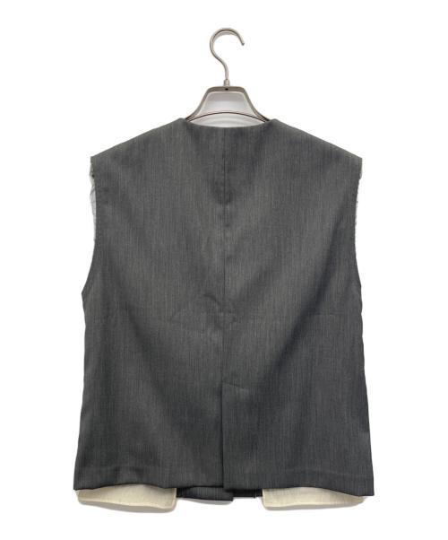 anuke（アンヌーク）anuke (アンヌーク) Cutoff Twill Vest（カットオフツイルベスト） グレー サイズ:38の古着・服飾アイテム