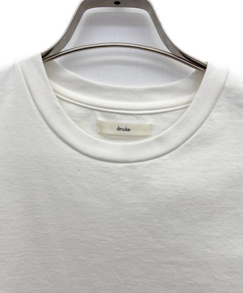 anuke（アンヌーク）anuke (アンヌーク) ハイゲージTシャツ ホワイト サイズ:Fの古着・服飾アイテム