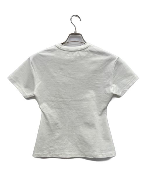 anuke（アンヌーク）anuke (アンヌーク) ハイゲージTシャツ ホワイト サイズ:Fの古着・服飾アイテム