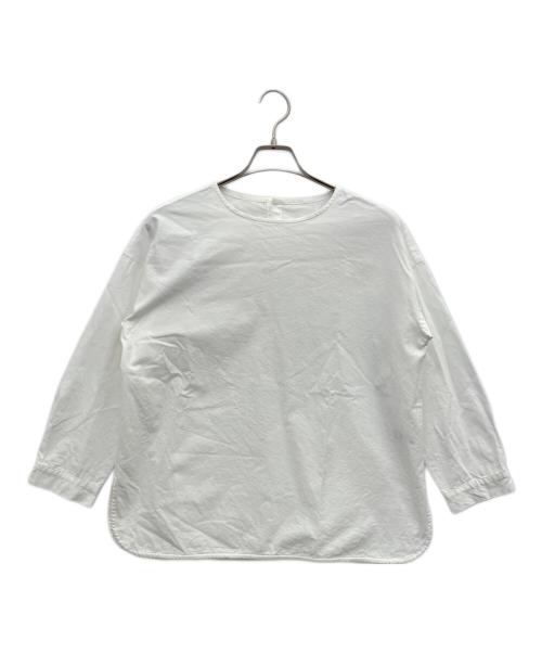 SOLAMONAT LARME（ソラモナラーム）SOLAMONAT LARME (ソラモナラーム) ラウンドヘムプルオーバー ホワイト サイズ:-の古着・服飾アイテム