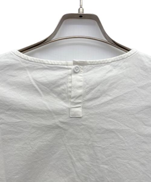 SOLAMONAT LARME（ソラモナラーム）SOLAMONAT LARME (ソラモナラーム) ラウンドヘムプルオーバー ホワイト サイズ:-の古着・服飾アイテム