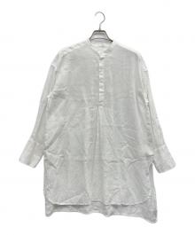 かぐれ（カグレ）の古着「リネンチュニックシャツ」｜ホワイト
