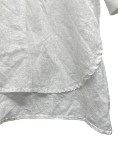 かぐれ（カグレ）かぐれ (カグレ) リネンチュニックシャツ ホワイト サイズ:Fの古着・服飾アイテム