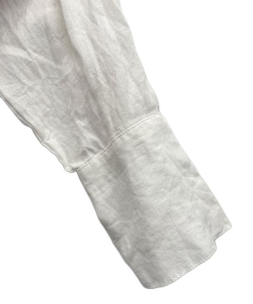 かぐれ（カグレ）かぐれ (カグレ) リネンチュニックシャツ ホワイト サイズ:Fの古着・服飾アイテム