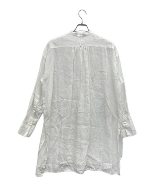 かぐれ（カグレ）かぐれ (カグレ) リネンチュニックシャツ ホワイト サイズ:Fの古着・服飾アイテム
