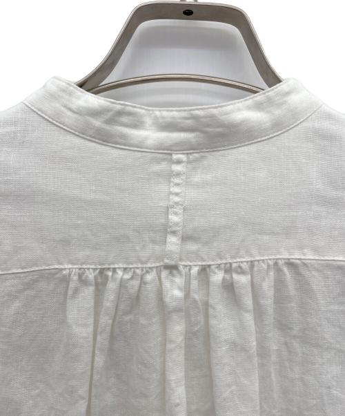 かぐれ（カグレ）かぐれ (カグレ) リネンチュニックシャツ ホワイト サイズ:Fの古着・服飾アイテム