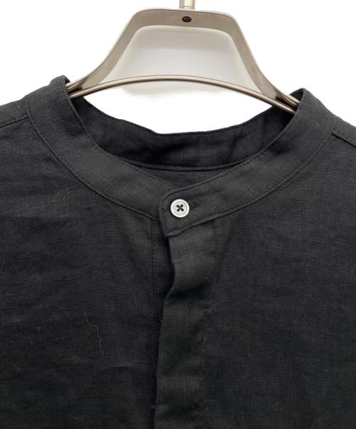 かぐれ（カグレ）かぐれ (カグレ) リネンチュニックシャツ ブラック サイズ:Fの古着・服飾アイテム