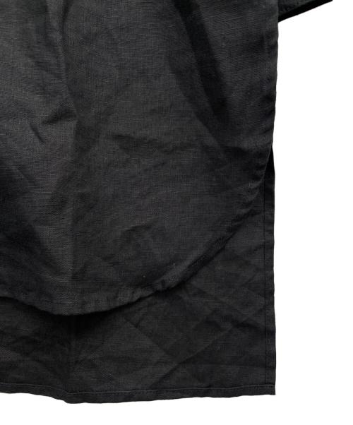 かぐれ（カグレ）かぐれ (カグレ) リネンチュニックシャツ ブラック サイズ:Fの古着・服飾アイテム