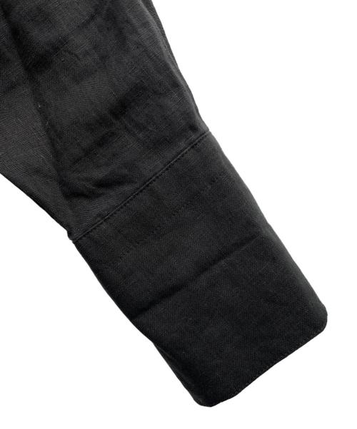 かぐれ（カグレ）かぐれ (カグレ) リネンチュニックシャツ ブラック サイズ:Fの古着・服飾アイテム