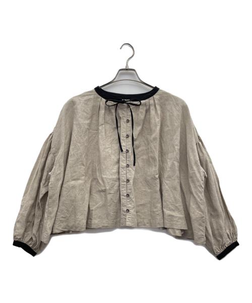 nest Robe（ネストローブ）nest Robe (ネストローブ) 長袖ブラウス ブラウン サイズ:Ｆの古着・服飾アイテム