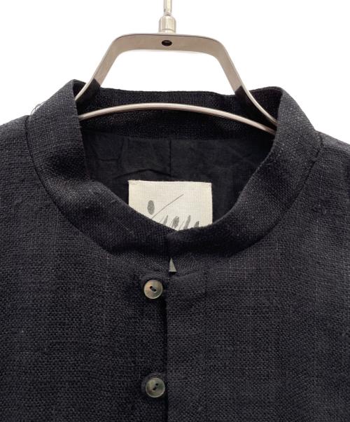 Snow peak（スノーピーク）Snow peak (スノーピーク) Hand-woven Wild Silk Long Jacket（ワイドシルクロングジャケット） ブラック サイズ:1の古着・服飾アイテム