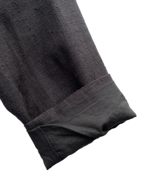Snow peak（スノーピーク）Snow peak (スノーピーク) Hand-woven Wild Silk Long Jacket（ワイドシルクロングジャケット） ブラック サイズ:1の古着・服飾アイテム