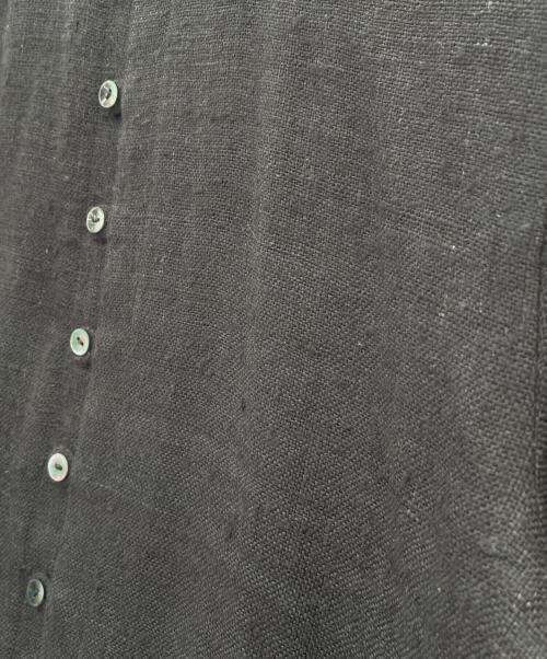 Snow peak（スノーピーク）Snow peak (スノーピーク) Hand-woven Wild Silk Long Jacket（ワイドシルクロングジャケット） ブラック サイズ:1の古着・服飾アイテム