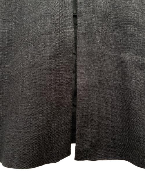 Snow peak（スノーピーク）Snow peak (スノーピーク) Hand-woven Wild Silk Long Jacket（ワイドシルクロングジャケット） ブラック サイズ:1の古着・服飾アイテム