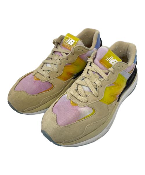 NEW BALANCE（ニューバランス）NEW BALANCE (ニューバランス) ATMOS (アトモス) スニーカー 57/40（フィフティセブン/フォーティ） ベージュ サイズ:25.5の古着・服飾アイテム