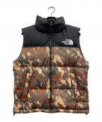 THE NORTH FACEザ ノース フェイス）の古着「ノベルティーヌプシベスト」｜ブラック×グリーン×ブラウン