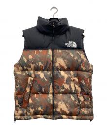 THE NORTH FACE（ザ ノース フェイス）の古着「ノベルティーヌプシベスト」｜ブラック×グリーン×ブラウン