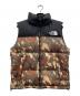 THE NORTH FACE（ザ ノース フェイス）の古着「ノベルティーヌプシベスト」｜ブラック×グリーン×ブラウン