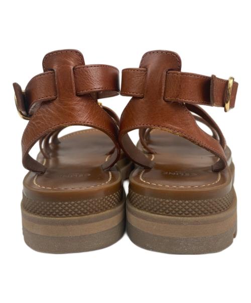 CELINE（セリーヌ）CELINE (セリーヌ) グラディエーターサンダル ブラウン サイズ:36の古着・服飾アイテム