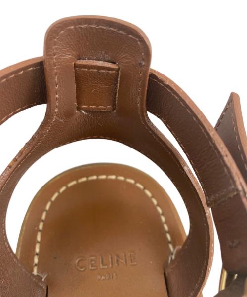 CELINE（セリーヌ）CELINE (セリーヌ) グラディエーターサンダル ブラウン サイズ:36の古着・服飾アイテム