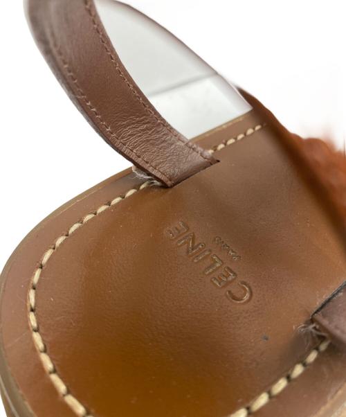 CELINE（セリーヌ）CELINE (セリーヌ) グラディエーターサンダル ブラウン サイズ:36の古着・服飾アイテム