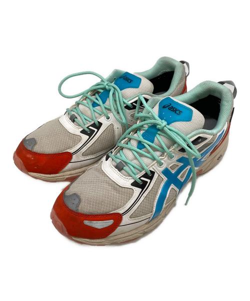 asics（アシックス）asics (アシックス) ローカットスニーカー ホワイト×ブルー サイズ:27の古着・服飾アイテム