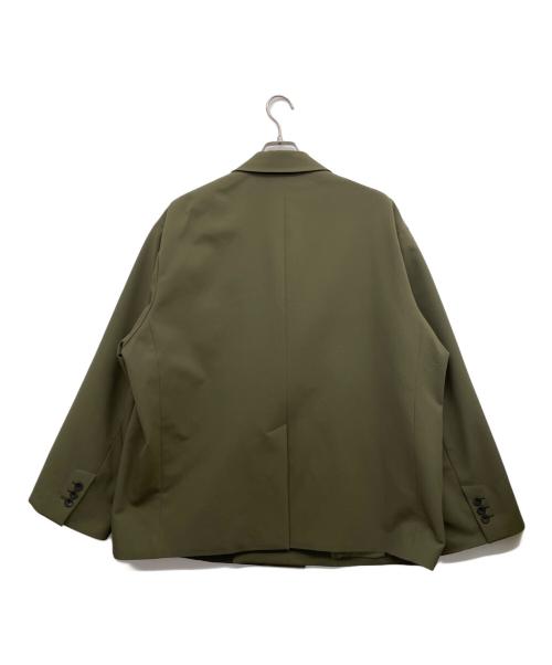 MAISON SPECIAL（メゾンスペシャル）MAISON SPECIAL (メゾンスペシャル) 2Way Stretch Kersey Prime-Over Double Tailored Jacket（テーラードジャケット） オリーブ サイズ:02の古着・服飾アイテム