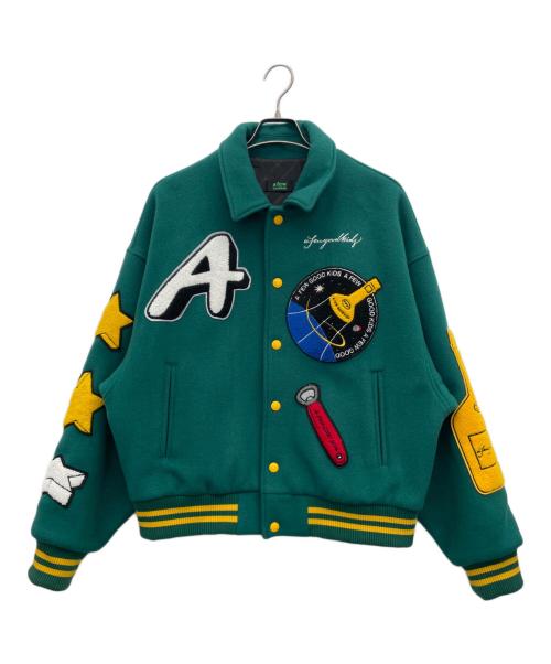 A FEW GOOD KIDS（アフューグッドキッズ）A FEW GOOD KIDS (アフューグッドキッズ) スタジャン グリーン サイズ:Ｌの古着・服飾アイテム