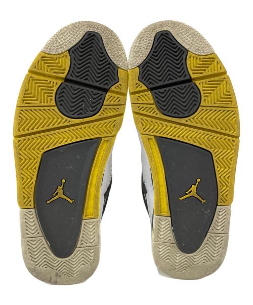NIKE（ナイキ）NIKE (ナイキ) Women's Air Jordan 4 Retro（ウィメンズ エア ジョーダン 4 レトロ） ホワイト×イエロー サイズ:28.5の古着・服飾アイテム
