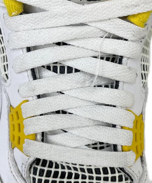 NIKE（ナイキ）NIKE (ナイキ) Women's Air Jordan 4 Retro（ウィメンズ エア ジョーダン 4 レトロ） ホワイト×イエロー サイズ:28.5の古着・服飾アイテム