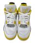 中古・古着 NIKE (ナイキ) Women's Air Jordan 4 Retro（ウィメンズ エア ジョーダン 4 レトロ） ホワイト×イエロー サイズ:28.5：14000円