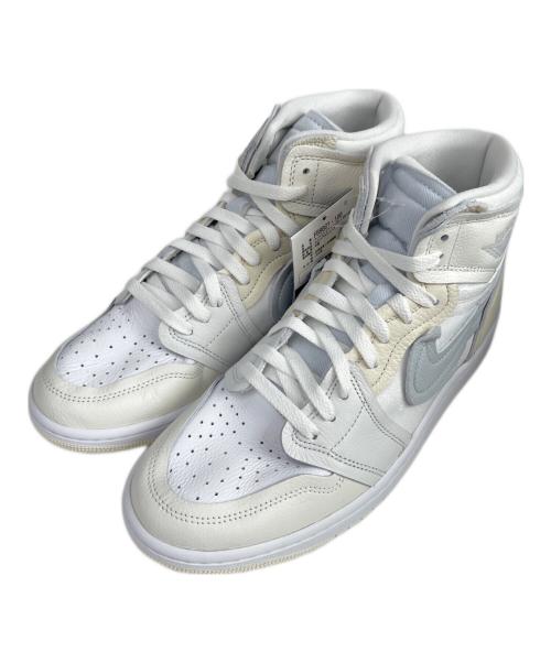 NIKE（ナイキ）NIKE (ナイキ) WMNS AIR JORDAN 1 MM HIGH PURE PLATINUM（ウィメンズ エアジョーダン 1 MM ハイ ピュア プラチナム） グレー×ホワイト サイズ:27.5 未使用品の古着・服飾アイテム