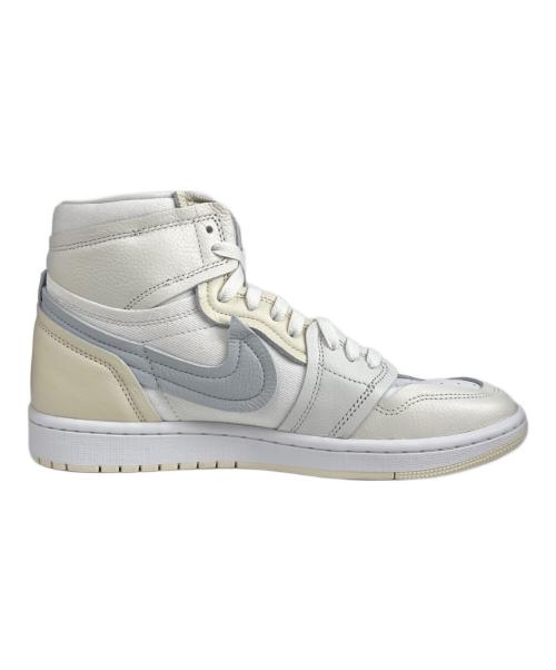 NIKE（ナイキ）NIKE (ナイキ) WMNS AIR JORDAN 1 MM HIGH PURE PLATINUM（ウィメンズ エアジョーダン 1 MM ハイ ピュア プラチナム） グレー×ホワイト サイズ:27.5 未使用品の古着・服飾アイテム