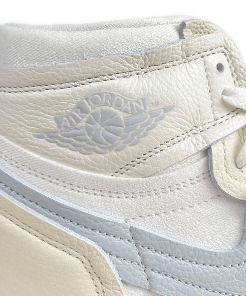 NIKE（ナイキ）NIKE (ナイキ) WMNS AIR JORDAN 1 MM HIGH PURE PLATINUM（ウィメンズ エアジョーダン 1 MM ハイ ピュア プラチナム） グレー×ホワイト サイズ:27.5 未使用品の古着・服飾アイテム