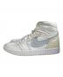 NIKE (ナイキ) WMNS AIR JORDAN 1 MM HIGH PURE PLATINUM（ウィメンズ エアジョーダン 1 MM ハイ ピュア プラチナム） グレー×ホワイト サイズ:27.5 未使用品：15000円