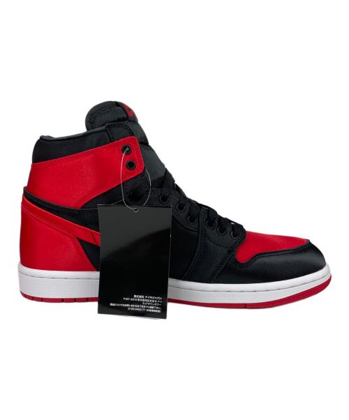 NIKE（ナイキ）NIKE (ナイキ) WMNS AIR JORDAN 1 HIGH OG（ウィメンズ エアジョーダン 1 ハイ OG） レッド×ブラック サイズ:27.5 未使用品の古着・服飾アイテム