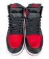 中古・古着 NIKE (ナイキ) WMNS AIR JORDAN 1 HIGH OG（ウィメンズ エアジョーダン 1 ハイ OG） レッド×ブラック サイズ:27.5 未使用品：10000円